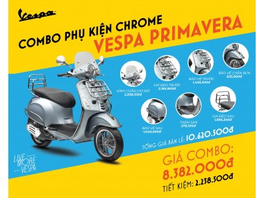 ƯU ĐÃI COMBO PHỤ KIỆN VESPA - GIẢM SỐC PHỤ KIỆN VESPA