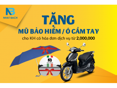 QUÀ TẶNG DỊCH VỤ THÁNG 8 - PIAGGIO VESPA NHẬT BÁCH