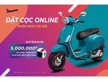 MUA XE HÔM NAY -  NHẬN NGAY ƯU ĐÃI LÊN TỚI 5 TRIỆU ĐỒNG | PIAGGIO VESPA